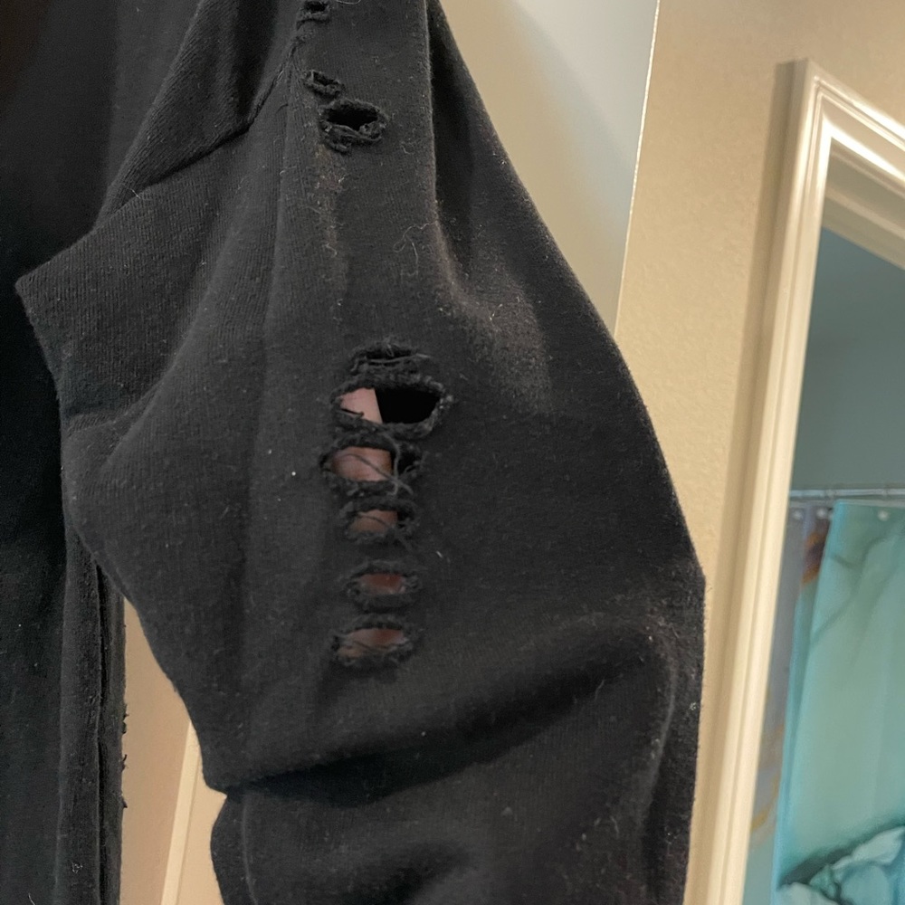 Topshop distress sweater hoodie - Picture 4 of 5